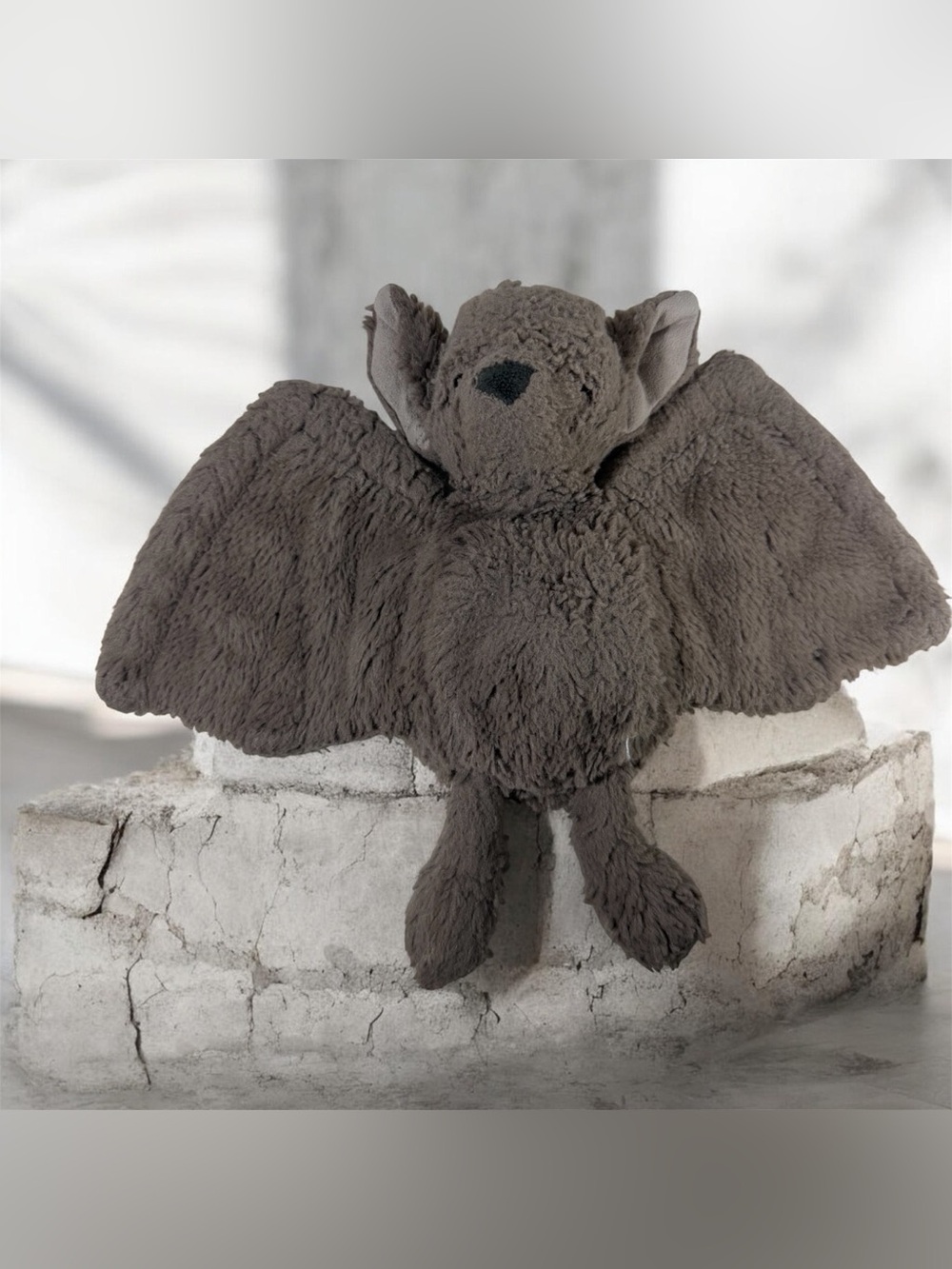 Jellycat Gray Bat Stuffed Animal Plush, Soft, Retired